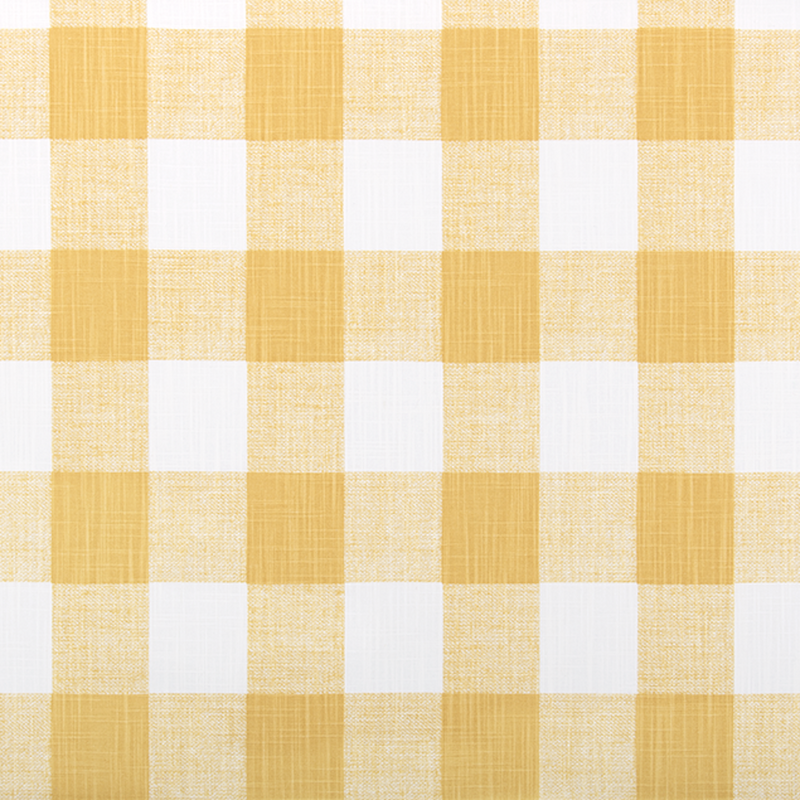 Tailored Valance in Anderson Brazilian Yellow Buffalo Check Plaid