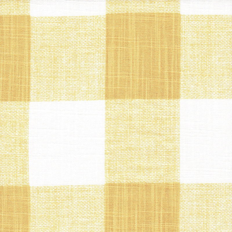 Bed Scarf in Anderson Brazilian Yellow Buffalo Check Plaid