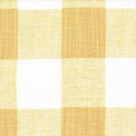 Tailored Tier Curtains in Anderson Brazilian Yellow Buffalo Check Plaid