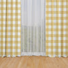 Rod Pocket Curtains in Anderson Brazilian Yellow Buffalo Check Plaid