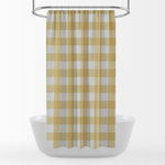 Shower Curtain in Anderson Brazilian Yellow Buffalo Check Plaid