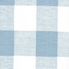 Gathered Bedskirt in Anderson Cashmere Light Blue Buffalo Check