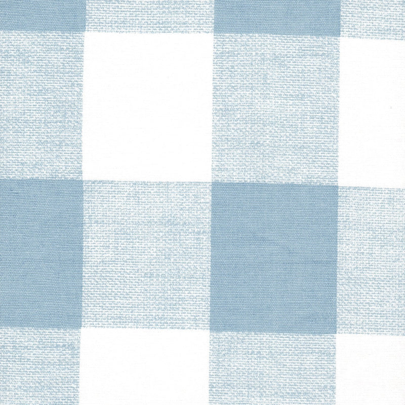 Gathered Bedskirt in Anderson Cashmere Light Blue Buffalo Check