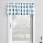 Tailored Valance in Anderson Cashmere Light Blue Buffalo Check