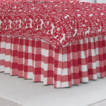 Gathered Bedskirt in Anderson Lipstick Red Buffalo Check Plaid