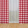 Rod Pocket Curtain Panels Pair in Anderson Lipstick Red Buffalo Check Plaid