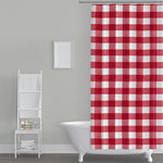 Shower Curtain in Anderson Lipstick Red Buffalo Check Plaid