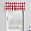 Tailored Valance in Anderson Lipstick Red Buffalo Check Plaid