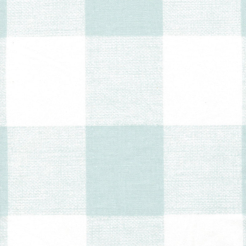 Tailored Bedskirt in Anderson Snowy Pale Blue-Green Buffalo Check Plaid