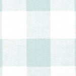 Bed Scarf in Anderson Snowy Pale Blue-Green Buffalo Check Plaid