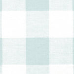 Rod Pocket Curtain Panels Pair in Anderson Snowy Pale Blue-Green Buffalo Check Plaid