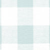 Gathered Bedskirt in Anderson Snowy Pale Blue-Green Buffalo Check Plaid