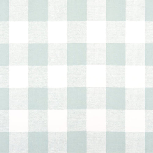 Rod Pocket Curtain Panels Pair in Anderson Snowy Pale Blue-Green Buffalo Check Plaid