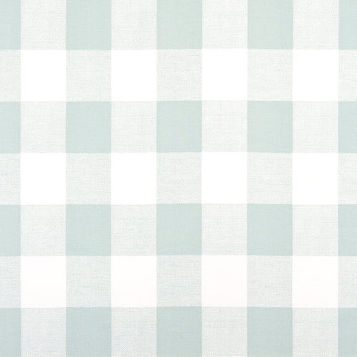 Bed Scarf in Anderson Snowy Pale Blue-Green Buffalo Check Plaid