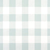 Gathered Bedskirt in Anderson Snowy Pale Blue-Green Buffalo Check Plaid