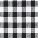 Bed Scarf in Anderson Black Buffalo Check Plaid