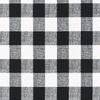 Gathered Bedskirt in Anderson Black Buffalo Check Plaid