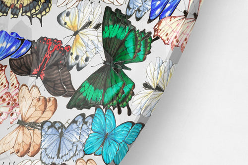 Butterflies Printed Transparent Acrylic Circle