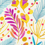 Voguish Brightly Leaves Wallpaper Chic