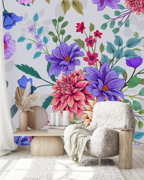 Purple Flowers Wallpaper