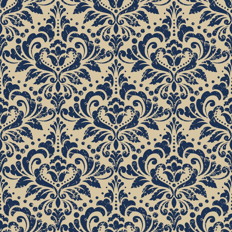 Dark Blue Pattern Wallpaper