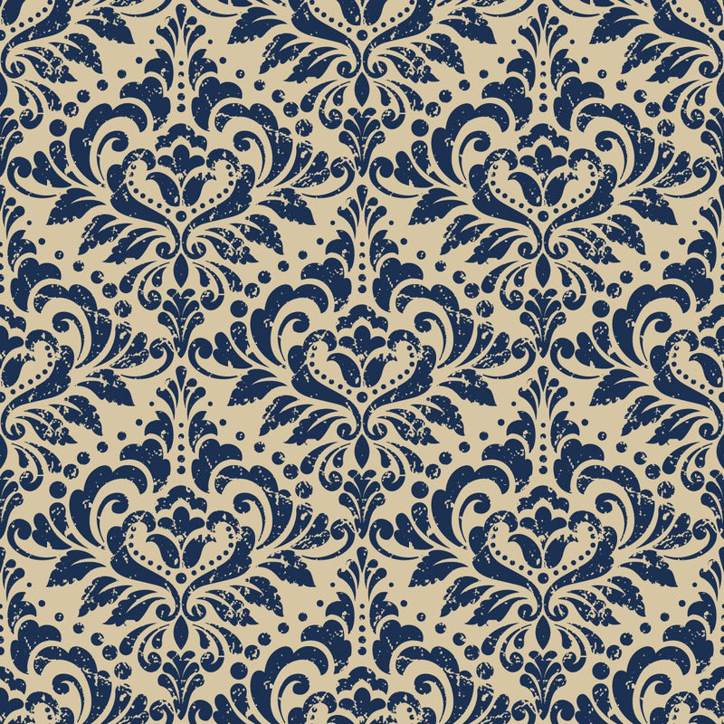 Dark Blue Pattern Wallpaper