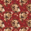 Elegant Modern Red Floral Wallpaper