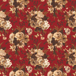Elegant Modern Red Floral Wallpaper