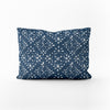 Decorative Pillows in Avila Prussian Blue Farmhouse Floral Lattice