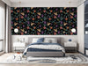 Contemporary Hares and Flowers Wallpaper