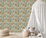 Voguish Lions Wallpaper Chic