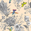 Colibri and Flowers Wallpaper