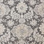 Round Tablecloth in Belmont Metal Gray Floral Damask