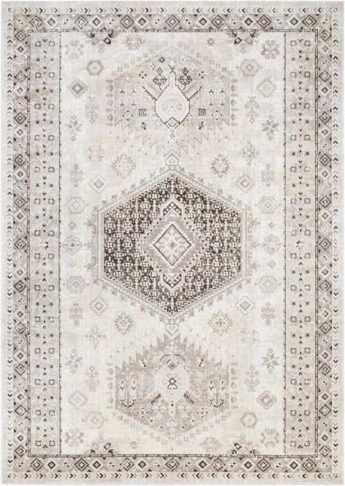 Cain Cream Washable Area Rug