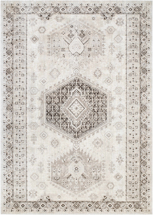 Cain Cream Washable Area Rug