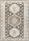 Cain Cream & Green Washable Area Rug