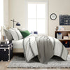 Farmhouse Stripe Cotton Reversible Comforter Set