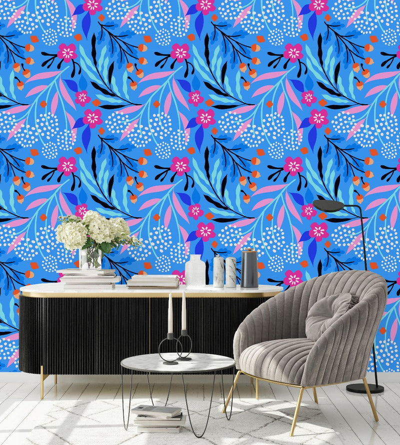 Brightly Blue Wallpaper