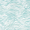 Shower Curtain in Babur Cancun Blue Watercolor Wavy Stripe