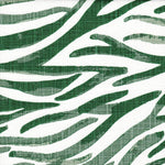 Tailored Tier Curtains in Babur Fairway Green Watercolor Wavy Stripe