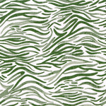 Shower Curtain in Babur Fairway Green Watercolor Wavy Stripe
