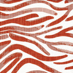 Shower Curtain in Babur Potters Wheel Terracotta Brown Watercolor Wavy Stripe