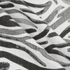Shower Curtain in Babur Raven Black Watercolor Wavy Stripe