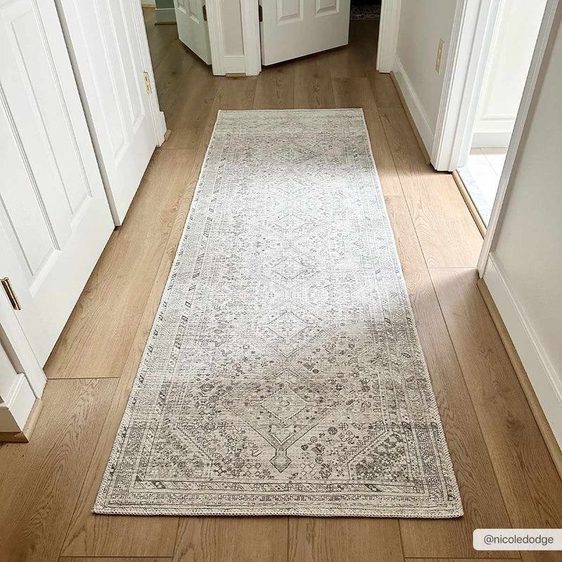 Barny Cream & Sage Washable Rug