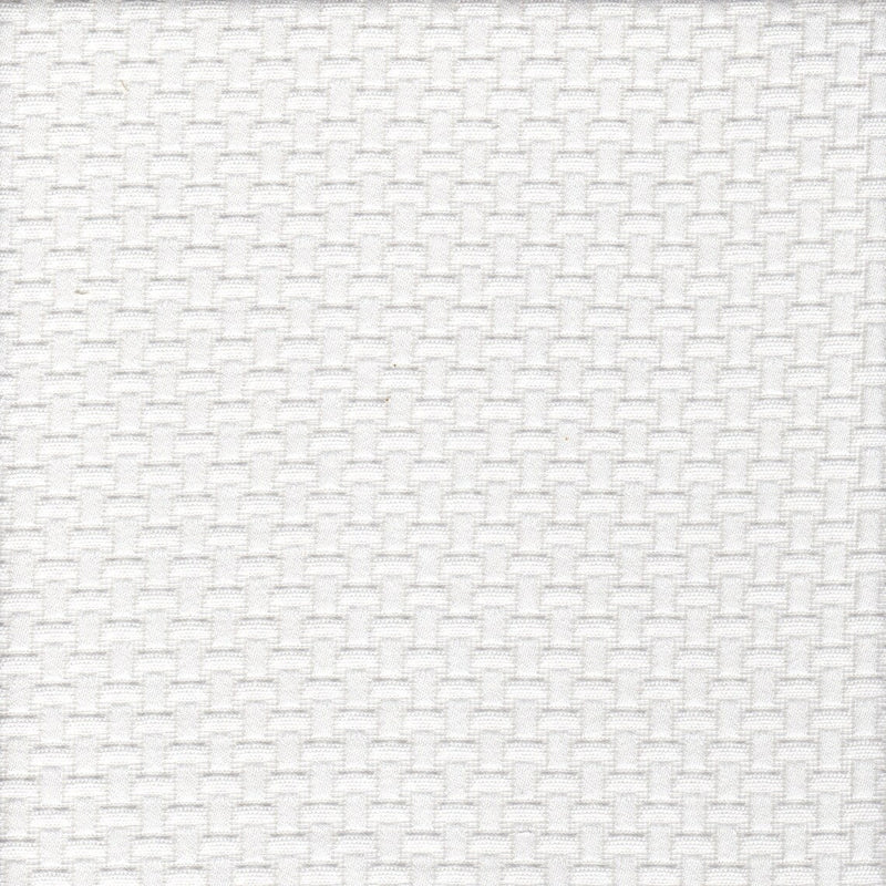 Tailored Bedskirt in Basketry Antique White Basket Weave Matelasse - Small Scale