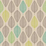 Green and Black Leaves Pattern Wallpaper