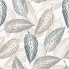 Beige and Grey Leaves Wallpaper