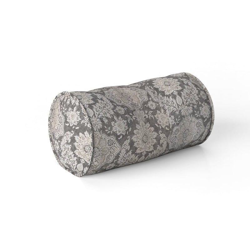 Decorative Pillows in Belmont Metal Gray Floral Damask