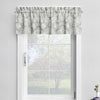 Tailored Valance in Belmont Mist Pale Gray Floral Damask