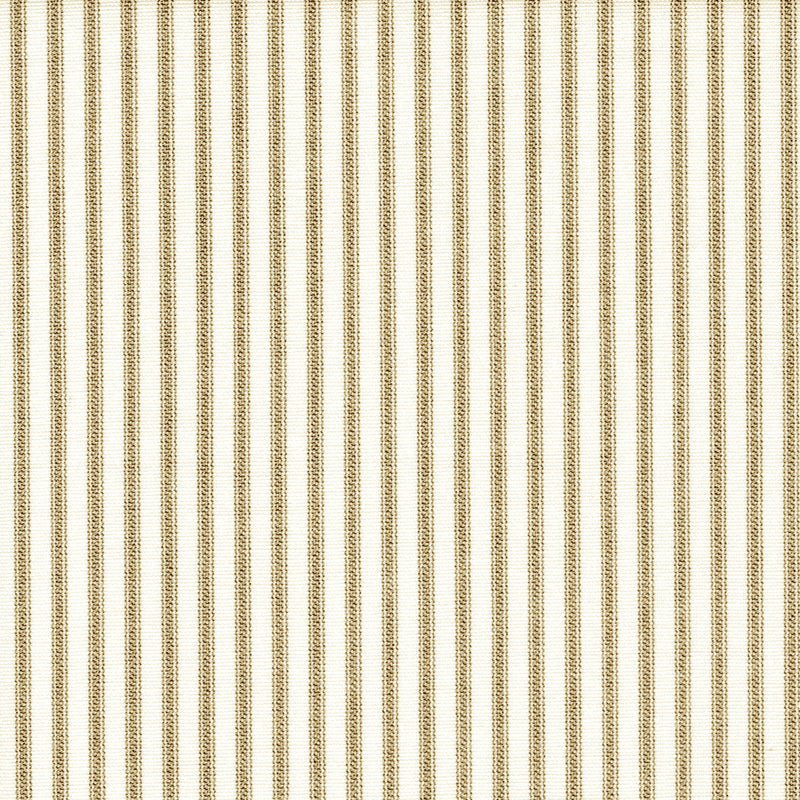 Gathered Bedskirt in Farmhouse Rustic Brown Ticking Stripe